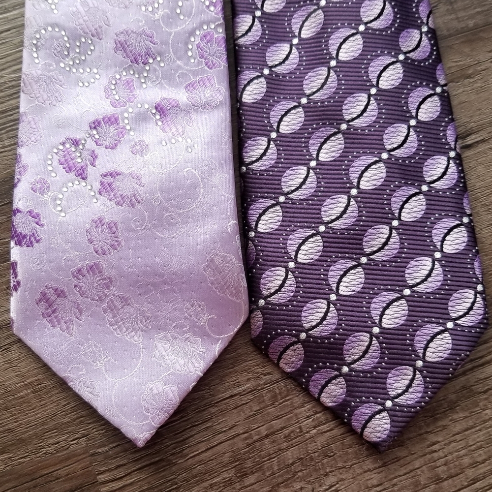 Elegant Purple and Lavender Men's Ties